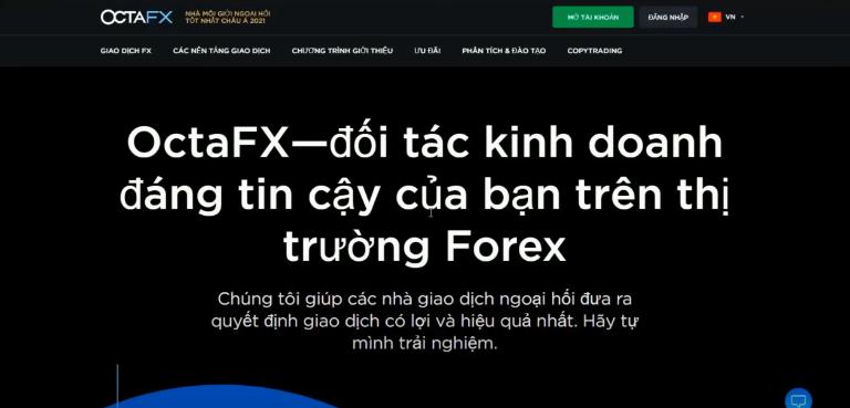 OctaFX là sàn giao dịch ngoại hối đáng tin cậy